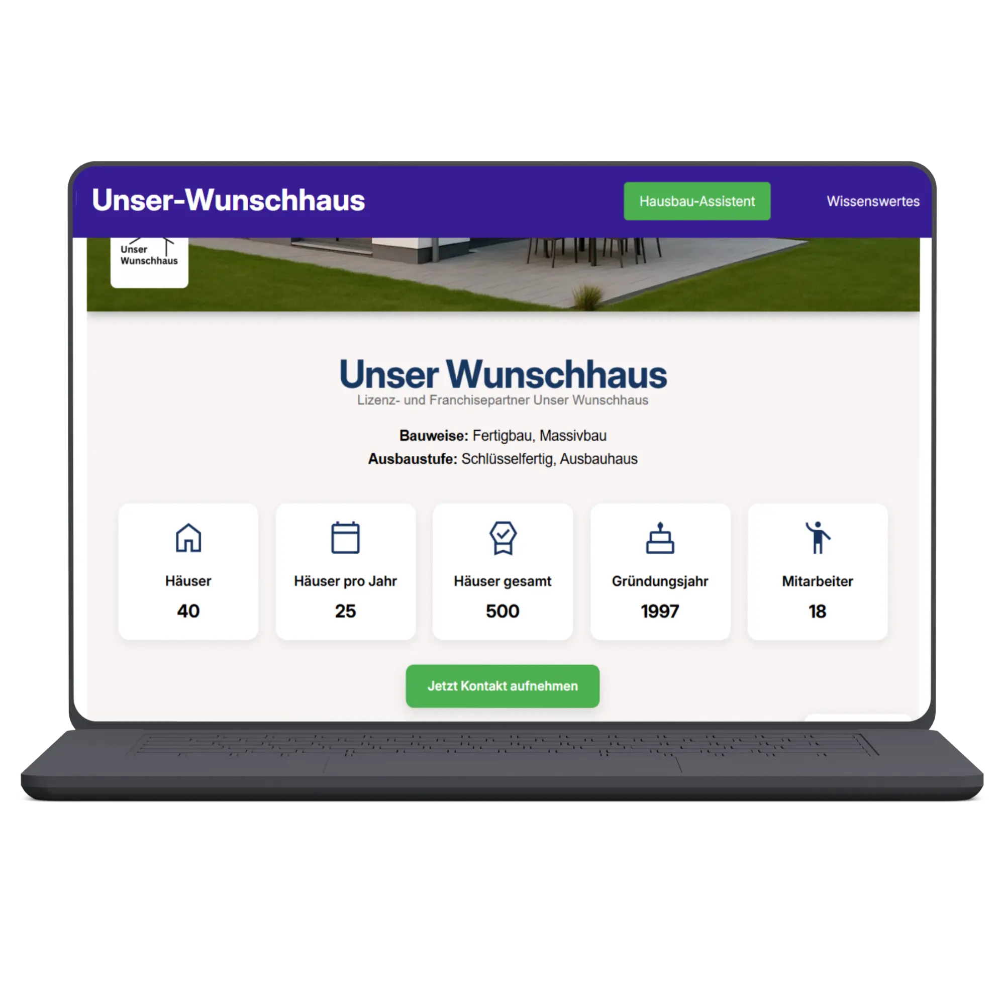 Plattform Ansicht Desktop